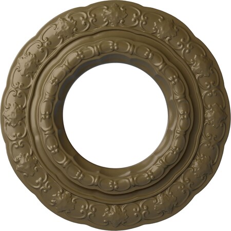 Ekena Millwork Lisbon Ceiling Medallion (Fits Canopies up to 7"), 15 3/8"OD x 7"ID x 1"P, Mississippi Mud CM15LIMMF